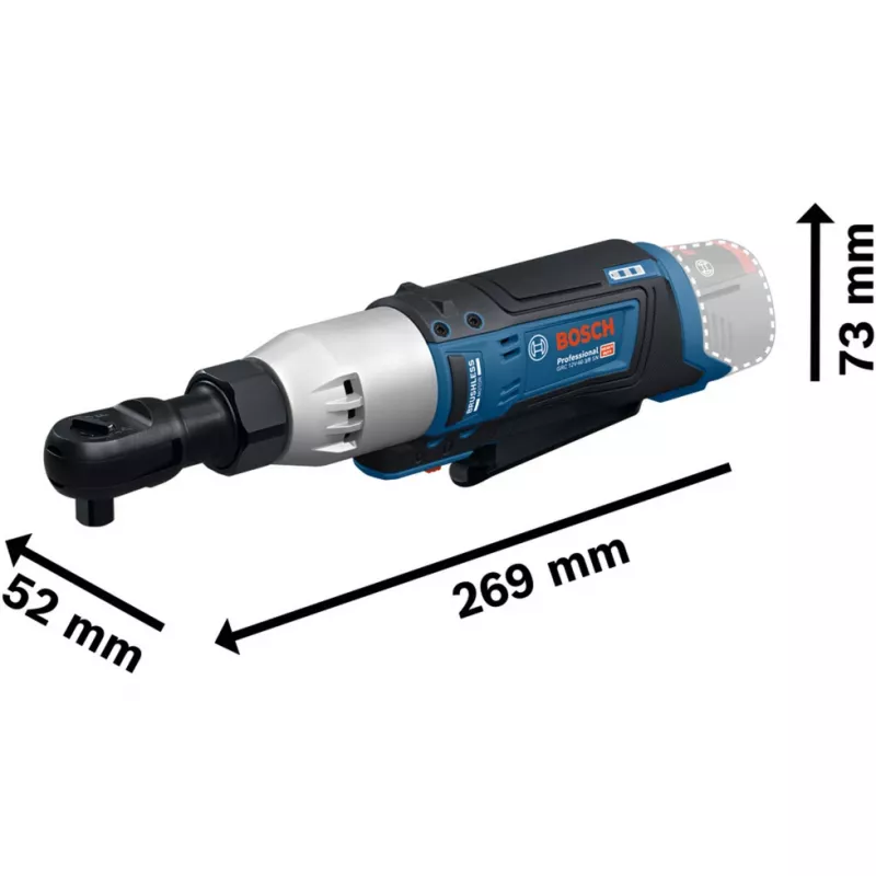 BOSCH Professional GRC 12V-60 3/8 SN chave de roquete a bateria, encaixe 3/8