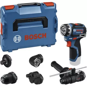 Berbequim aparafusador a bateria Bosch Professional GSR 12V-32 FC 12V (azul/preto, ferramenta sem bateria, 5 adaptadores, L-BOXX)