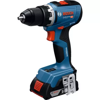 BOSCH Professional GSR 18V-65 Berbequim aparafusador sem fios, sem escovas, 2x 5,0 Ah Li-Ion, L-BOXX, conjunto de ferramentas manuais