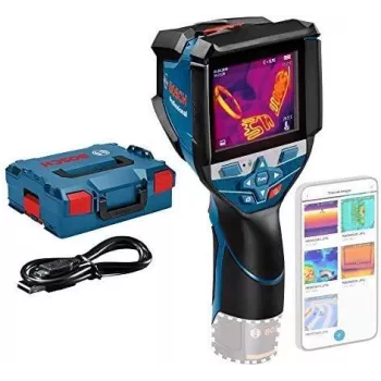 Bosch Professional GTC 600 C Câmara termográfica com Click&Go, -20 a 600°C, 9 Hz, resolução IR 256x192, ecrã 3,5