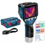 Bosch Professional GTC 600 C Câmara termográfica com Click&Go, -20 a 600°C, 9 Hz, resolução IR 256x192, ecrã 3,5 inch, Wi-Fi, USB-C, IP54 0.601.083.508