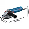 Bosch Professional GWS 12-125 06013A6106 Rebarbadora 125 mm 1200 W regulação de velocidade