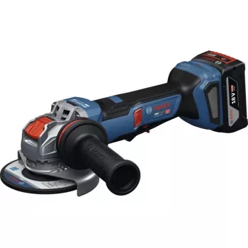 Rebarbadora a bateria Bosch Professional GWX 18V-11PS Solo, 18V, 125mm, X-LOCK, azul/preto, sem bateria e carregador