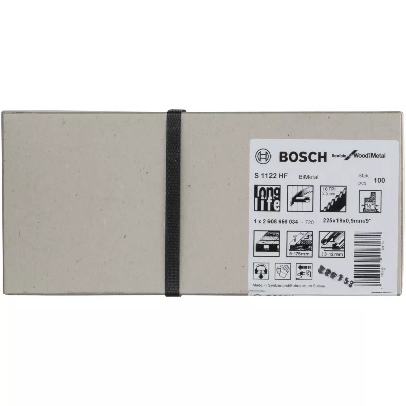 Bosch S 1122 HF lâmina de serra sabre bimetálica (1 un.)