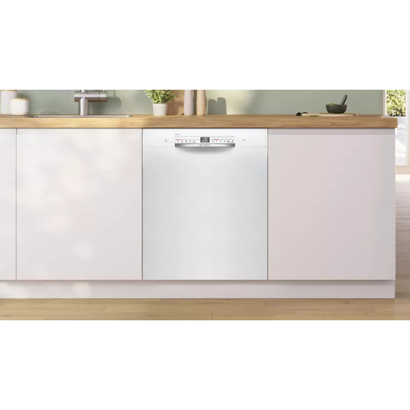 Máquina de lavar loiça de encastrar Bosch SMU2HTW08E, 60 cm, 13 conjuntos, 5 programas, classe de eficiência energética C, AquaStop, branco