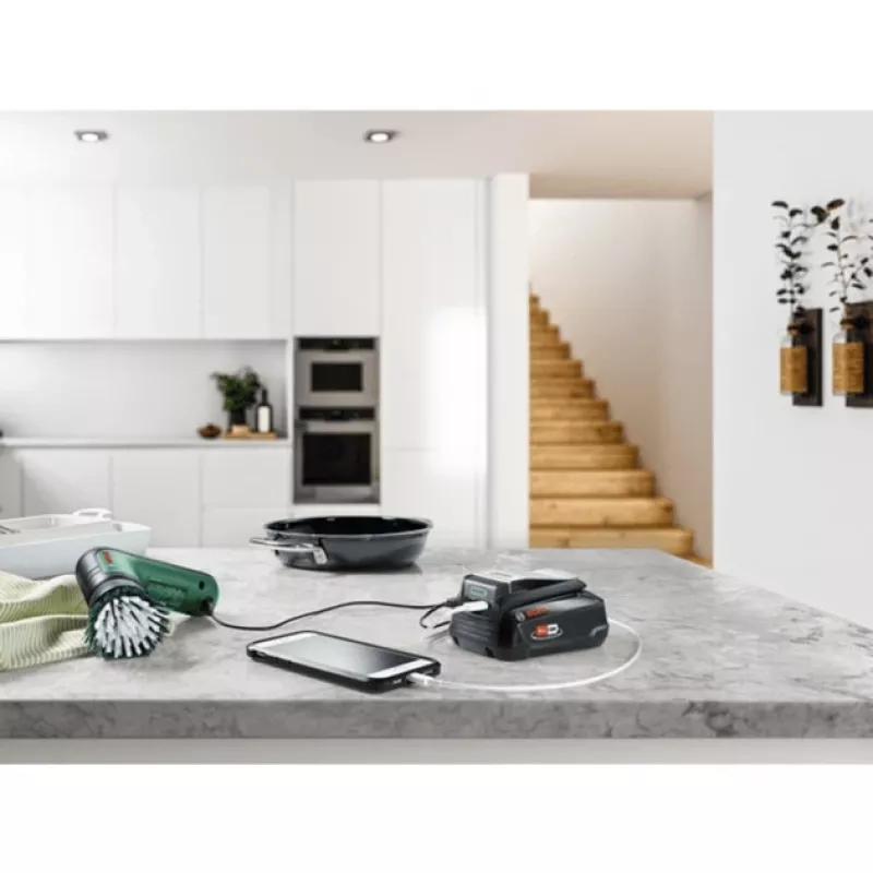 Carregador Bosch UniUSB 18V-15 para baterias 18V POWER FOR ALL com ligação USB-C (1600A02WS1)