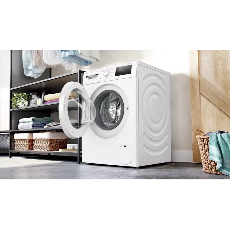 Máquina de lavar roupa de carga frontal Bosch WAN2408LSN, 8 kg, 1200 rpm, classe energética C, branca