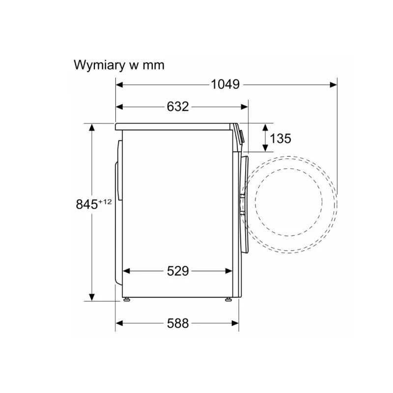 Máquina de lavar roupa de carregamento frontal BOSCH WGG254ZGPL 9 kg com i-DOS e Home Connect