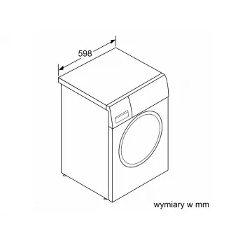 Máquina de lavar roupa de carregamento frontal BOSCH WGG254ZGPL 9 kg com i-DOS e Home Connect