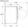 Máquina de lavar de carregamento frontal Bosch WQB246DLSN 9 kg com i-DOS e Home Connect