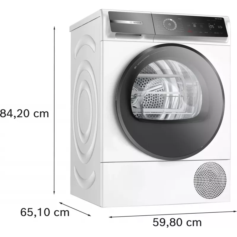 Máquina de lavar de carregamento frontal Bosch WQB246DLSN 9 kg com i-DOS e Home Connect
