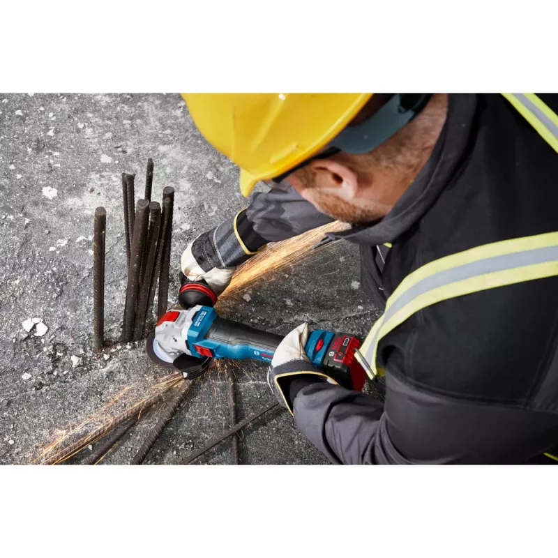 Rebarbadora angular sem fio BOSCH X-LOCK GWX 18V-11 S Professional Solo, 18V, 125mm, azul/preto, sem bateria