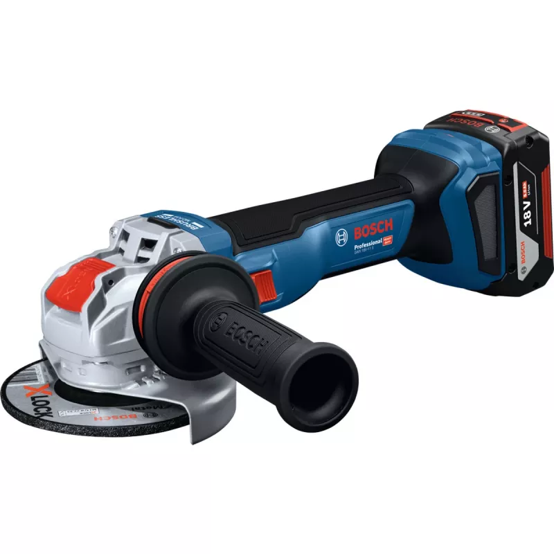 Rebarbadora angular sem fio BOSCH X-LOCK GWX 18V-11 S Professional Solo, 18V, 125mm, azul/preto, sem bateria