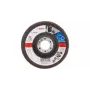 Bosch X571 Best for Metal Disco de lixa de lamelas, 115 mm x 22,23 mm, corindo de zircónio, grão 40, cónico, 80 m/s, 13.300 rpm, para aço e aço inoxidável 2608607336