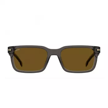 Óculos de sol retangulares BOSS BOSS1628SKB7 para homem Dark Havana cinzento