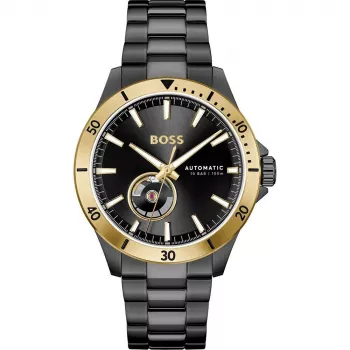 Cronógrafo de homem BOSS 1514203 42mm aço inoxidável mostrador azul