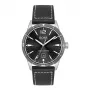 Relógio BOSS homem Grand Prix cronógrafo 1513898 44mm mostrador preto bracelete de pele