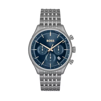 Relógio de homem BOSS Skymaster cronógrafo mostrador azul aço inoxidável 1514083