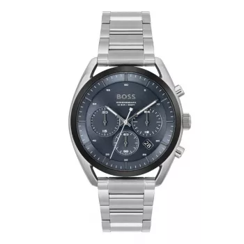 Relógio cronógrafo de homem BOSS Skymaster 1514093 44mm aço inoxidável mostrador azul