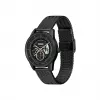 Relógio de quartzo de homem BOSS Velocity Chronograph 42mm mostrador azul malha de aço inoxidável 1514035