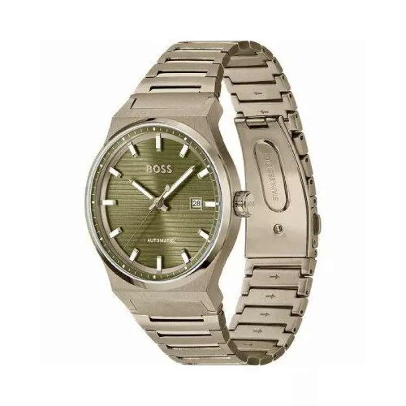 BOSS relógio cronógrafo de quartzo de homem Velocity 1514184 41mm aço inoxidável mostrador preto