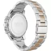 BOSS Relógio de homem 1513757 43mm aço inoxidável mostrador azul bracelete de pele castanha cronógrafo