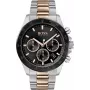 BOSS Relógio de homem 1513757 43mm aço inoxidável mostrador azul bracelete de pele castanha cronógrafo