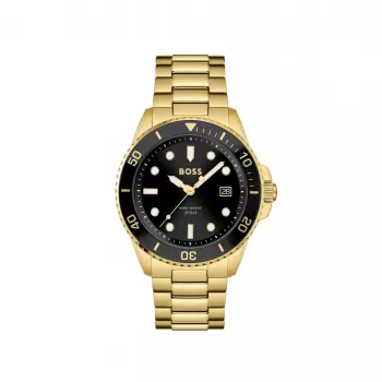 Relógio de homem BOSS 1513917 43 mm aço inoxidável mostrador azul cronógrafo