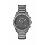 BOSS relógio de homem 1514005 44mm caixa de aço inoxidável mostrador azul bracelete de pele castanha cronógrafo de quartzo
