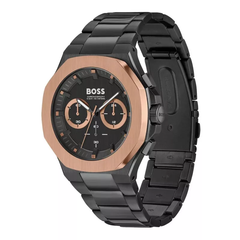 Relógio de homem BOSS 1514090 45mm aço inoxidável cronógrafo