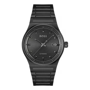 BOSS Relógio Homem 1514120 Skymaster 40mm Mostrador Azul Pulseira de Pele Castanha