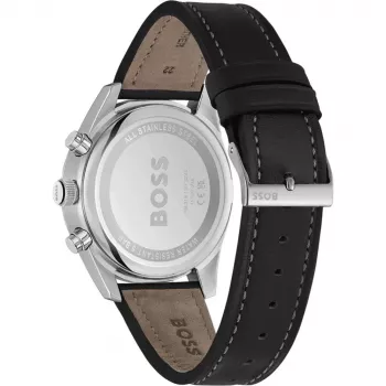 BOSS Relógio de homem 1514147 44mm Aço inoxidável Mostrador azul Cronógrafo