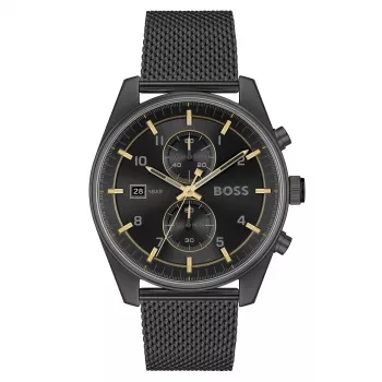 Relógio BOSS homem 1514150 (44mm) - mostrador azul, aço inoxidável