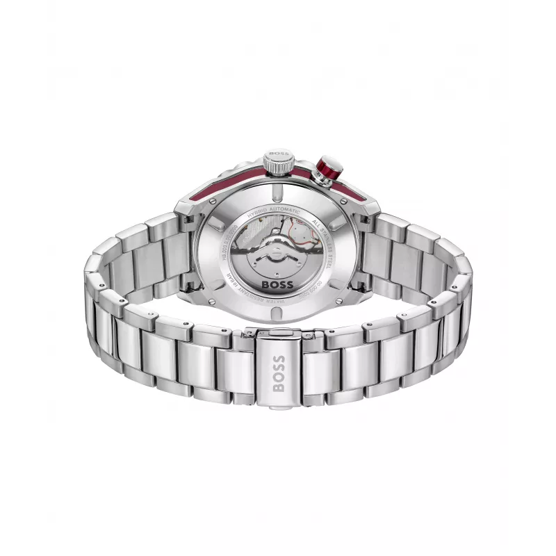 BOSS relógio de homem 1514179 42mm aço inoxidável mostrador azul cronógrafo