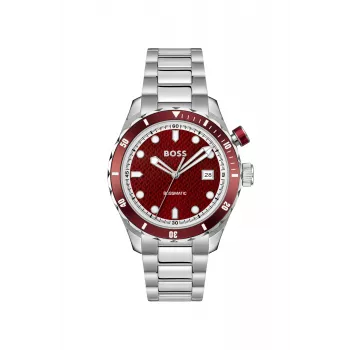BOSS relógio de homem 1514179 42mm aço inoxidável mostrador azul cronógrafo