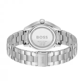Relógio de quartzo unissexo BOSS Peak 38mm Aço inoxidável Mostrador preto