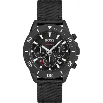 Cronógrafo de homem BOSS Skymaster 1513940 43mm aço inoxidável mostrador azul