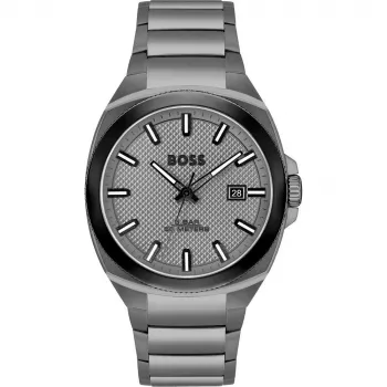 Relógio de quartzo BOSS Skymaster para homem 1514137 41mm mostrador azul aço inoxidável malha