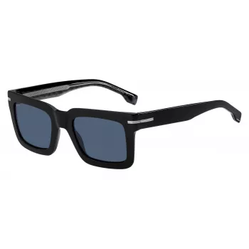Óculos de sol BOSS SUNGLASSES BOSS MAN BOSS1501SINA armação de acetato retangular 51/22/145 mm preto/cinzento