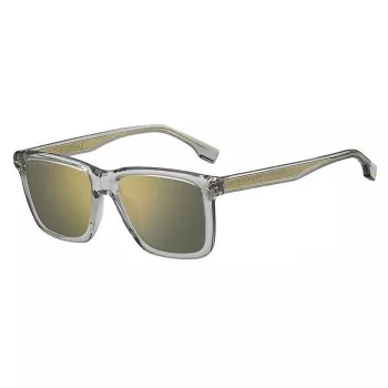 Óculos de sol BOSS BOSS1317SKB7C para homem quadrados Havana armação de acetato lentes castanhas UV400