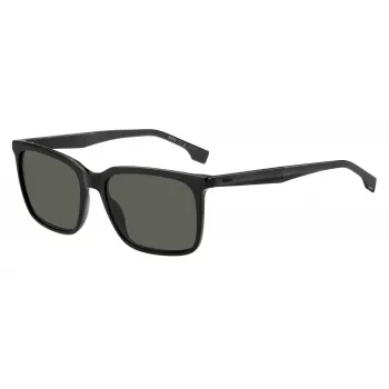 Óculos de sol BOSS BOSS1579S807 homem Square acetato preto armação lentes cinzentas 57/17/145 mm