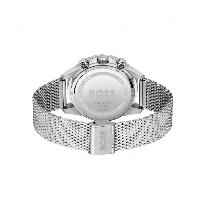 Relógio cronógrafo de homem BOSS Velocity 1513905 46mm silicone preto