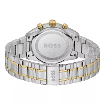 Relógio cronógrafo de quartzo de homem BOSS Velocity 1514227 44mm silicone preto
