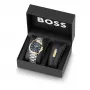 Relógio de homem BOSS 1570191 (41mm) Pilot Edition quartzo aço inoxidável pele castanha