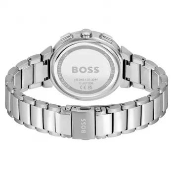 Relógio de mulher BOSS 1502676 quartzo 37 mm aço inoxidável prateado/ouro rosa