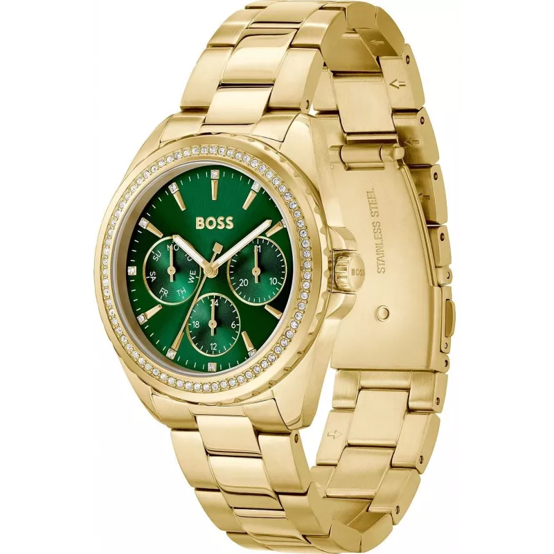 BOSS Relógio de mulher 1502714 Quartzo Analógico 38mm Aço Inoxidável Prateado