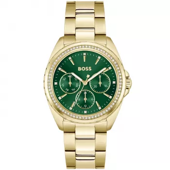 BOSS Relógio de mulher 1502714 Quartzo Analógico 38mm Aço Inoxidável Prateado