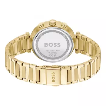 Relógio BOSS mulher 1502775 quartzo analógico 36mm aço inoxidável malha prata