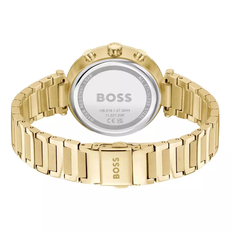 Relógio BOSS mulher 1502775 quartzo analógico 36mm aço inoxidável malha prata