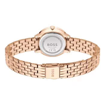 Relógio de mulher BOSS 1502820 Relógio de quartzo 28mm Malha de aço inoxidável Prateado